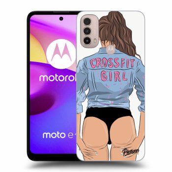 Picasee silikonový černý obal pro Motorola Moto E40 - Crossfit girl - nickynellow