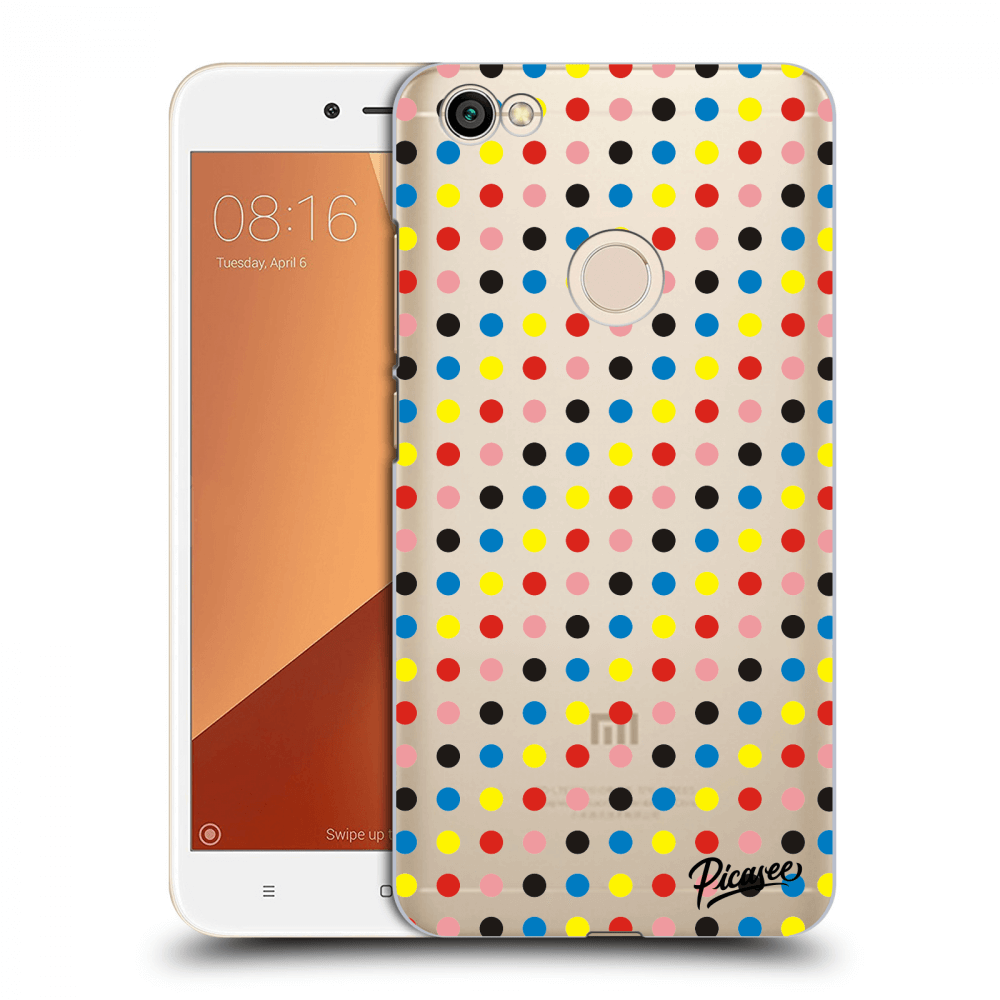 Picasee silikonový průhledný obal pro Xiaomi Redmi Note 5A Global - Colorful dots