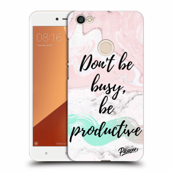 Picasee plastový černý obal pro Xiaomi Redmi Note 5A Global - Don't be busy, be productive