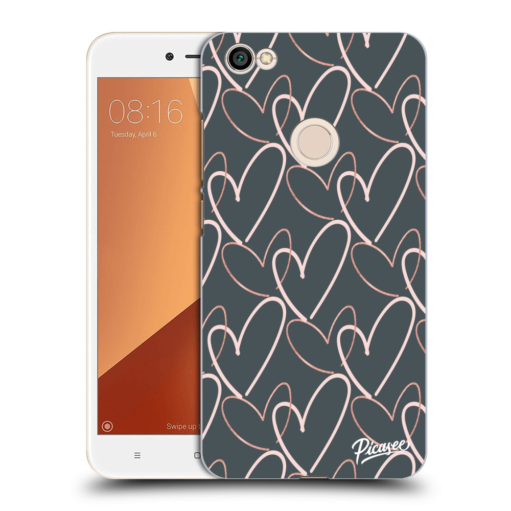 Picasee silikonový průhledný obal pro Xiaomi Redmi Note 5A Global - Lots of love