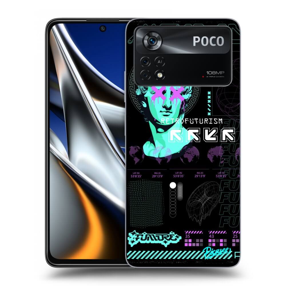 Picasee silikonový černý obal pro Xiaomi Poco M4 Pro - RETRO