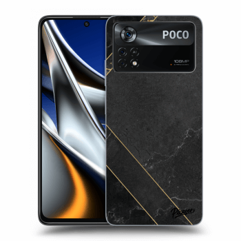 Obal pro Xiaomi Poco M4 Pro - Black tile