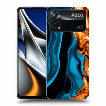 Obal pro Xiaomi Poco M4 Pro - Gold blue