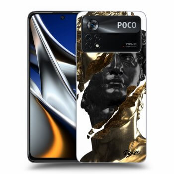 Obal pro Xiaomi Poco M4 Pro - Gold - Black