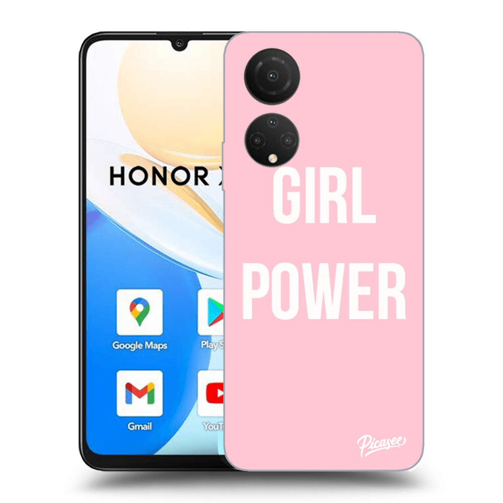 Picasee silikonový průhledný obal pro Honor X7 - Girl power