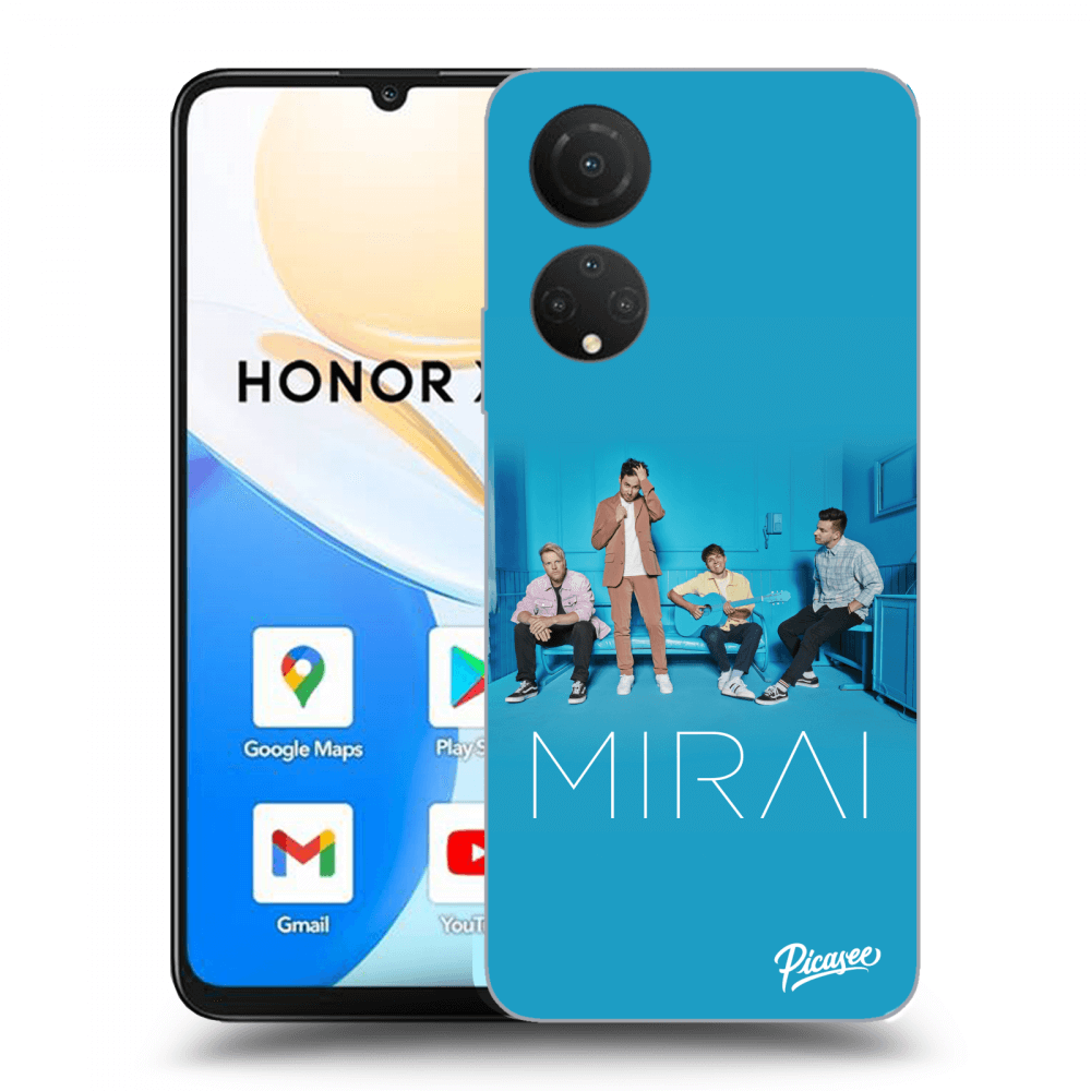 Picasee silikonový průhledný obal pro Honor X7 - Mirai - Blue