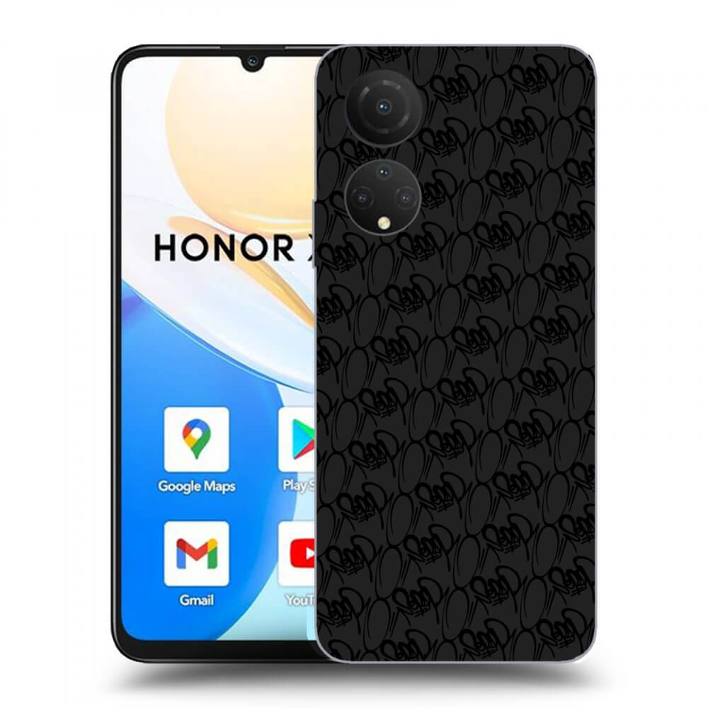 Picasee silikonový černý obal pro Honor X7 - Separ - Black On Black 2