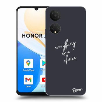 Picasee silikonový černý obal pro Honor X7 - Everything is a choice