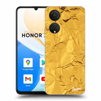 Picasee silikonový černý obal pro Honor X7 - Gold