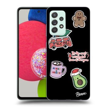 Obal pro Samsung Galaxy A73 5G - Christmas Stickers