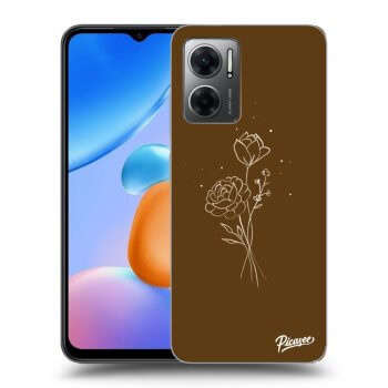 Picasee ULTIMATE CASE pro Xiaomi Redmi 10 5G - Brown flowers