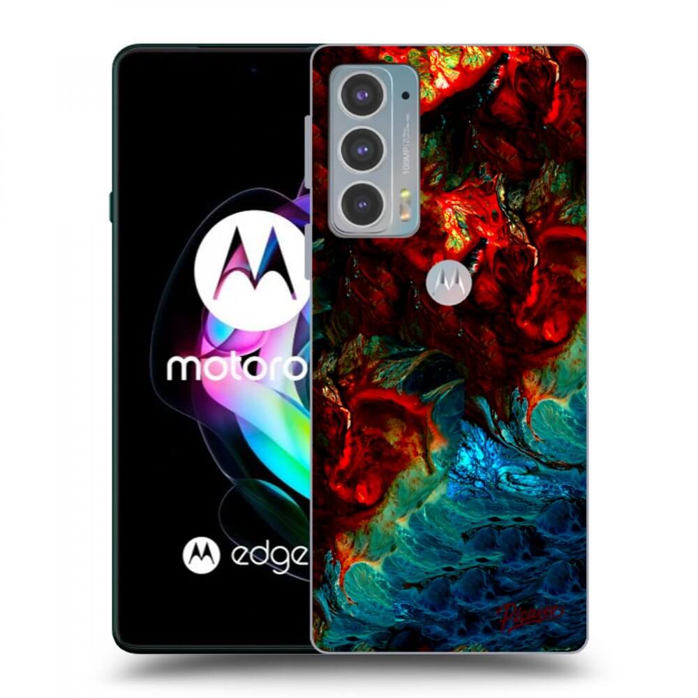 Picasee silikonový černý obal pro Motorola Edge 20 - Universe