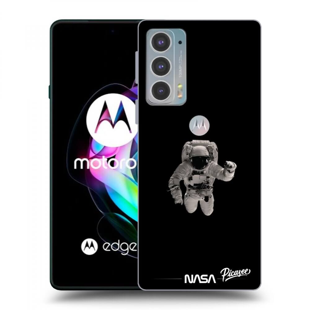 Picasee silikonový průhledný obal pro Motorola Edge 20 - Astronaut Minimal