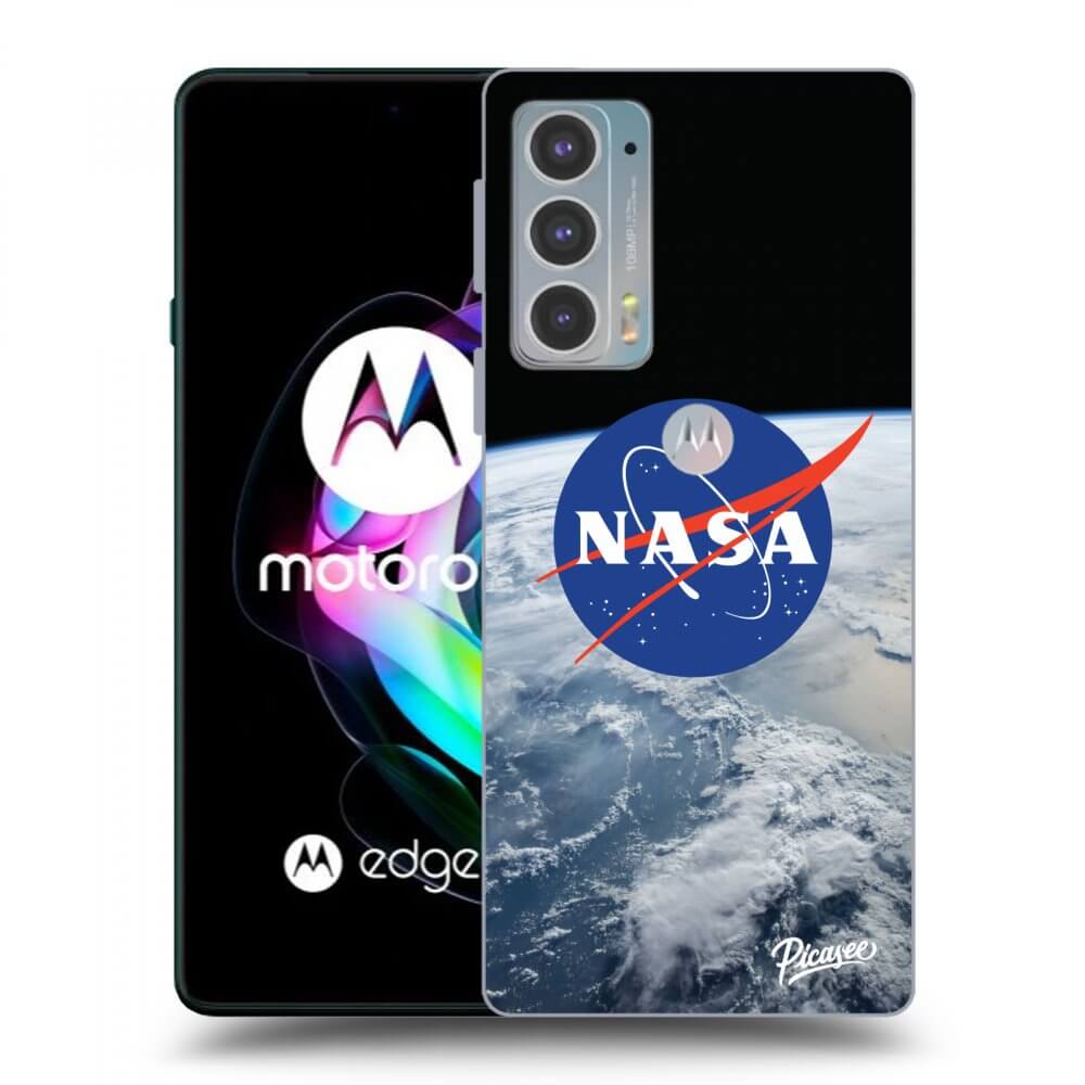 Picasee silikonový černý obal pro Motorola Edge 20 - Nasa Earth