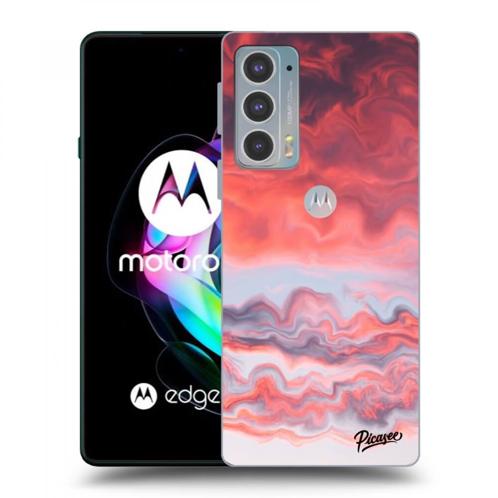 Picasee silikonový černý obal pro Motorola Edge 20 - Sunset