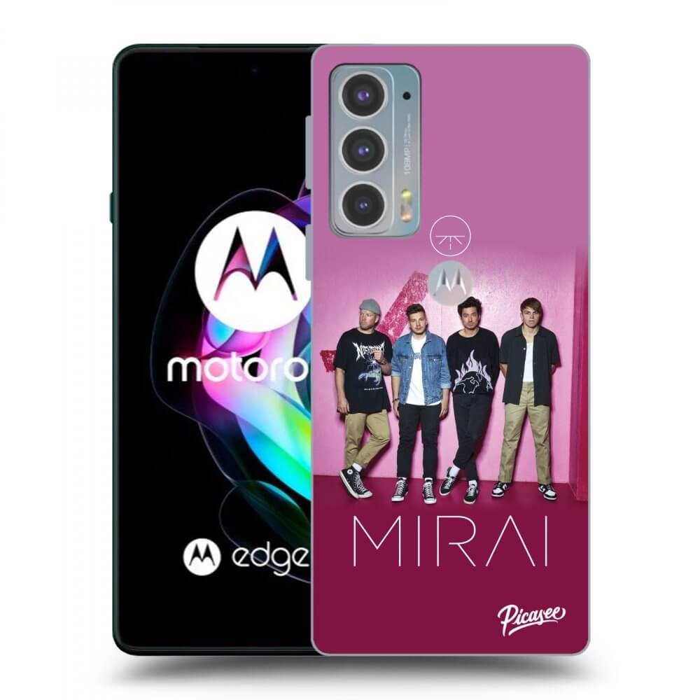 Picasee silikonový černý obal pro Motorola Edge 20 - Mirai - Pink