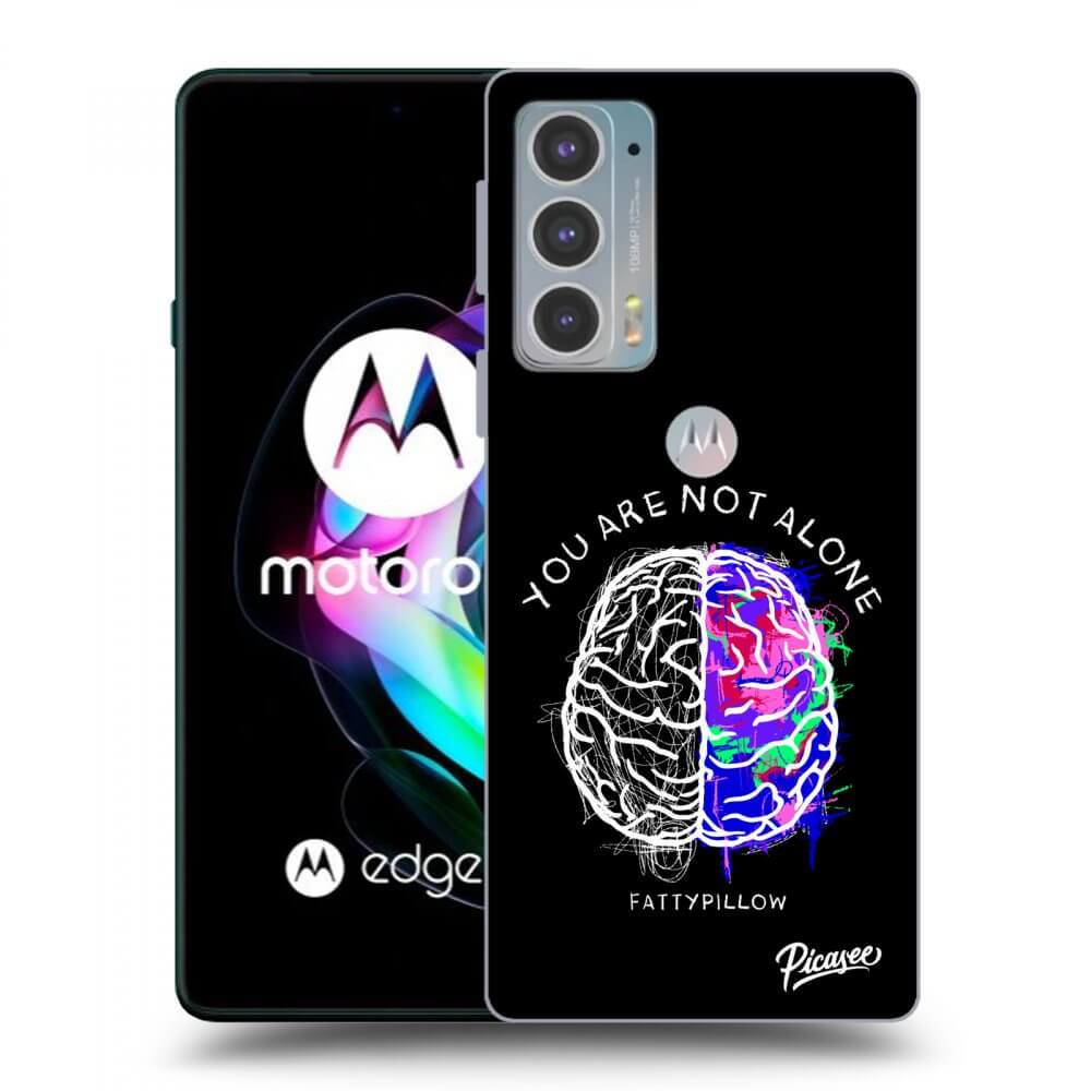 Picasee silikonový černý obal pro Motorola Edge 20 - Brain - White