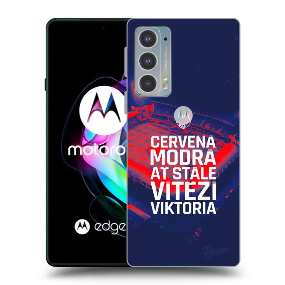 Picasee silikonový černý obal pro Motorola Edge 20 - FC Viktoria Plzeň E