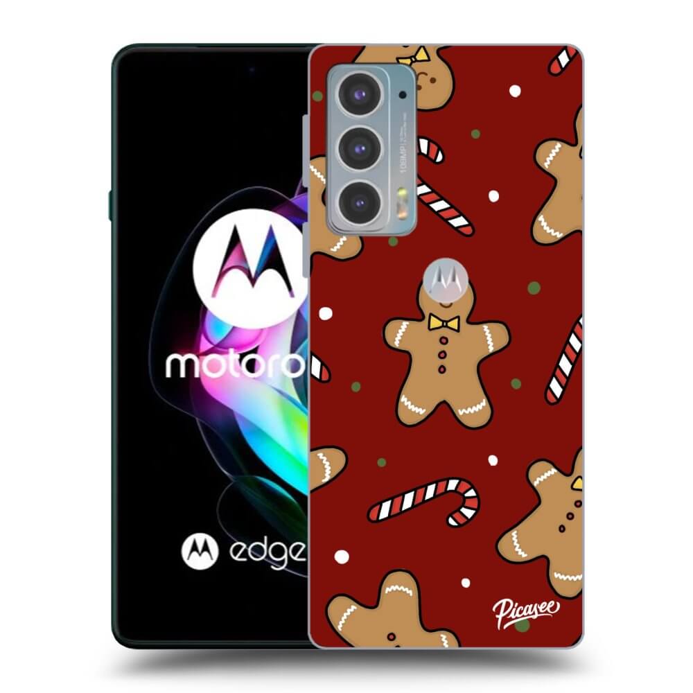 Picasee silikonový černý obal pro Motorola Edge 20 - Gingerbread 2