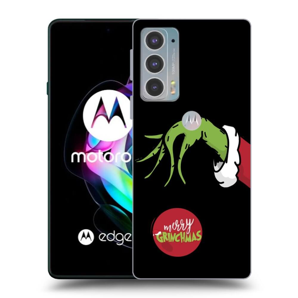 Picasee silikonový černý obal pro Motorola Edge 20 - Grinch