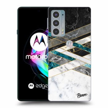 Obal pro Motorola Edge 20 - Black & White geometry