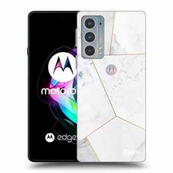 Obal pro Motorola Edge 20 - White tile