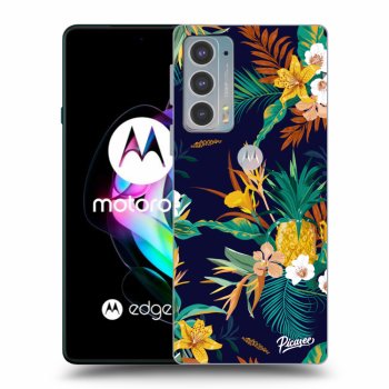 Picasee silikonový černý obal pro Motorola Edge 20 - Pineapple Color
