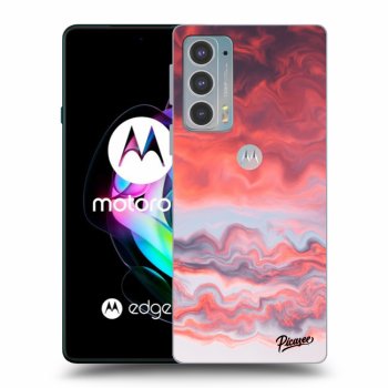 Picasee silikonový černý obal pro Motorola Edge 20 - Sunset