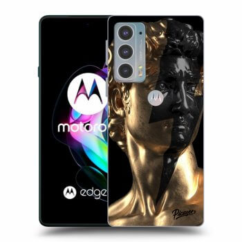 Picasee silikonový černý obal pro Motorola Edge 20 - Wildfire - Gold
