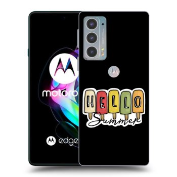 Picasee silikonový černý obal pro Motorola Edge 20 - Ice Cream