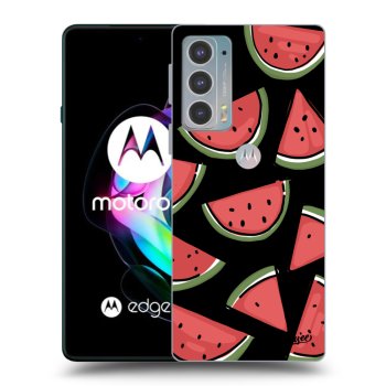 Picasee silikonový černý obal pro Motorola Edge 20 - Melone