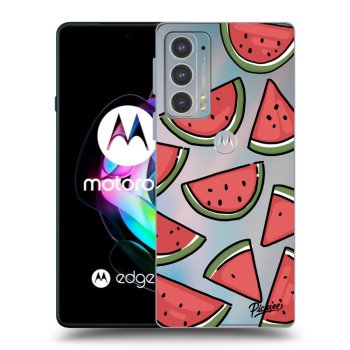 Picasee silikonový průhledný obal pro Motorola Edge 20 - Melone