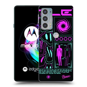 Picasee silikonový černý obal pro Motorola Edge 20 - HYPE SMILE