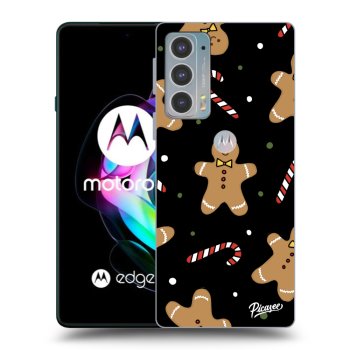 Picasee silikonový černý obal pro Motorola Edge 20 - Gingerbread
