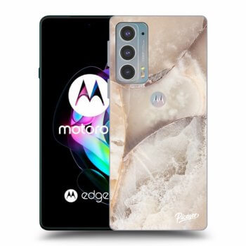 Obal pro Motorola Edge 20 - Cream marble