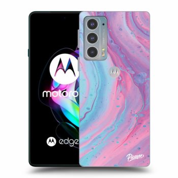 Obal pro Motorola Edge 20 - Pink liquid