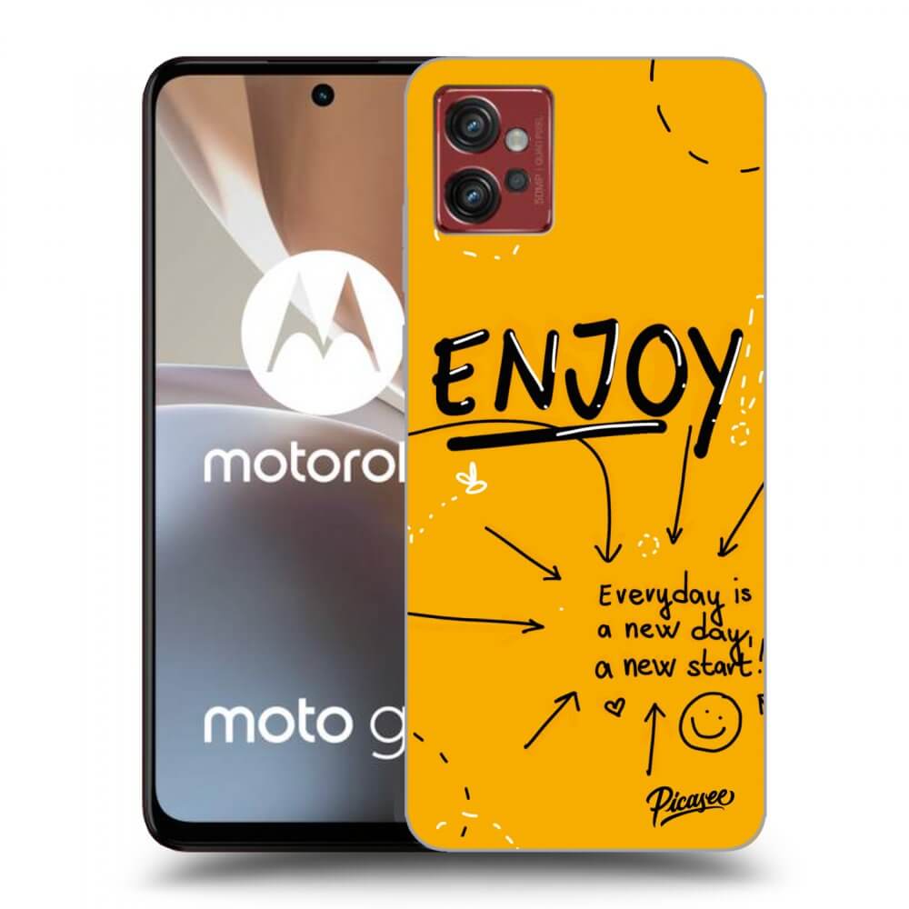 Picasee silikonový průhledný obal pro Motorola Moto G32 - Enjoy