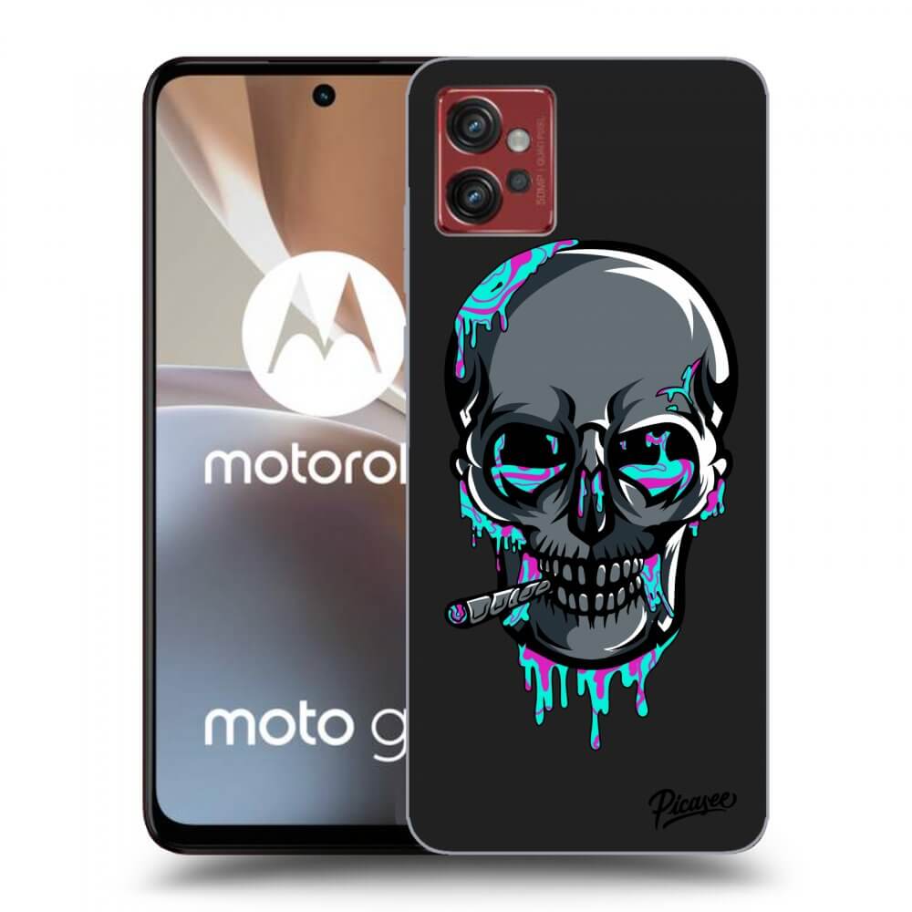 Picasee silikonový černý obal pro Motorola Moto G32 - EARTH - Lebka 3.0
