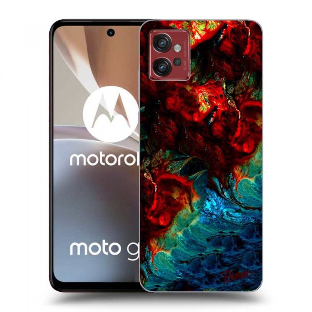 Picasee silikonový černý obal pro Motorola Moto G32 - Universe