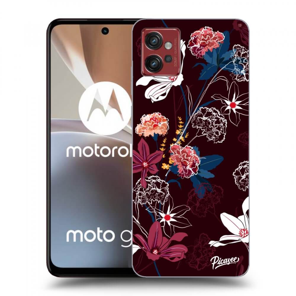Picasee silikonový černý obal pro Motorola Moto G32 - Dark Meadow