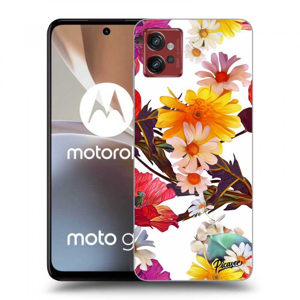 Picasee silikonový černý obal pro Motorola Moto G32 - Meadow