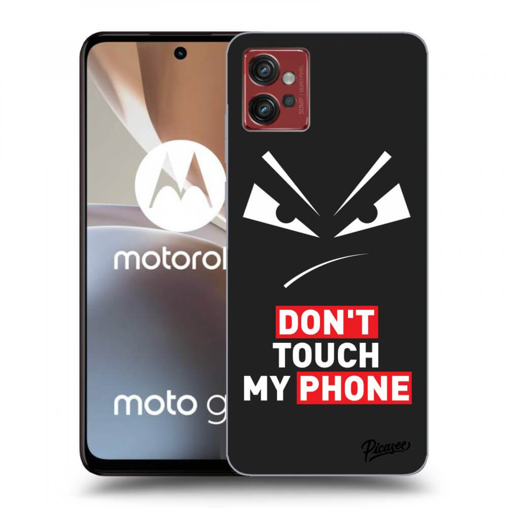 Picasee silikonový černý obal pro Motorola Moto G32 - Evil Eye - Transparent