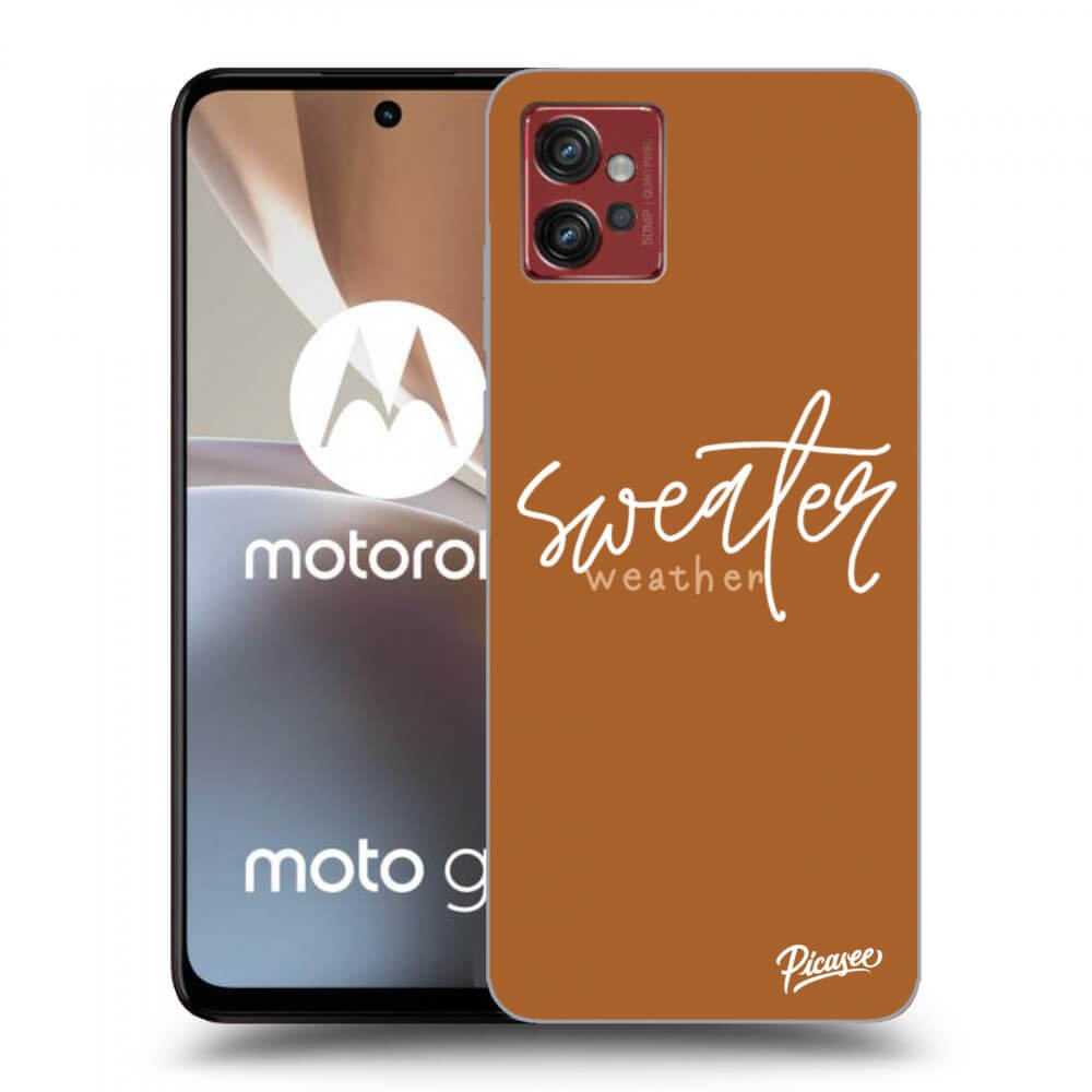 Silikonový černý Obal Pro Motorola Moto G32 - Sweater Weather