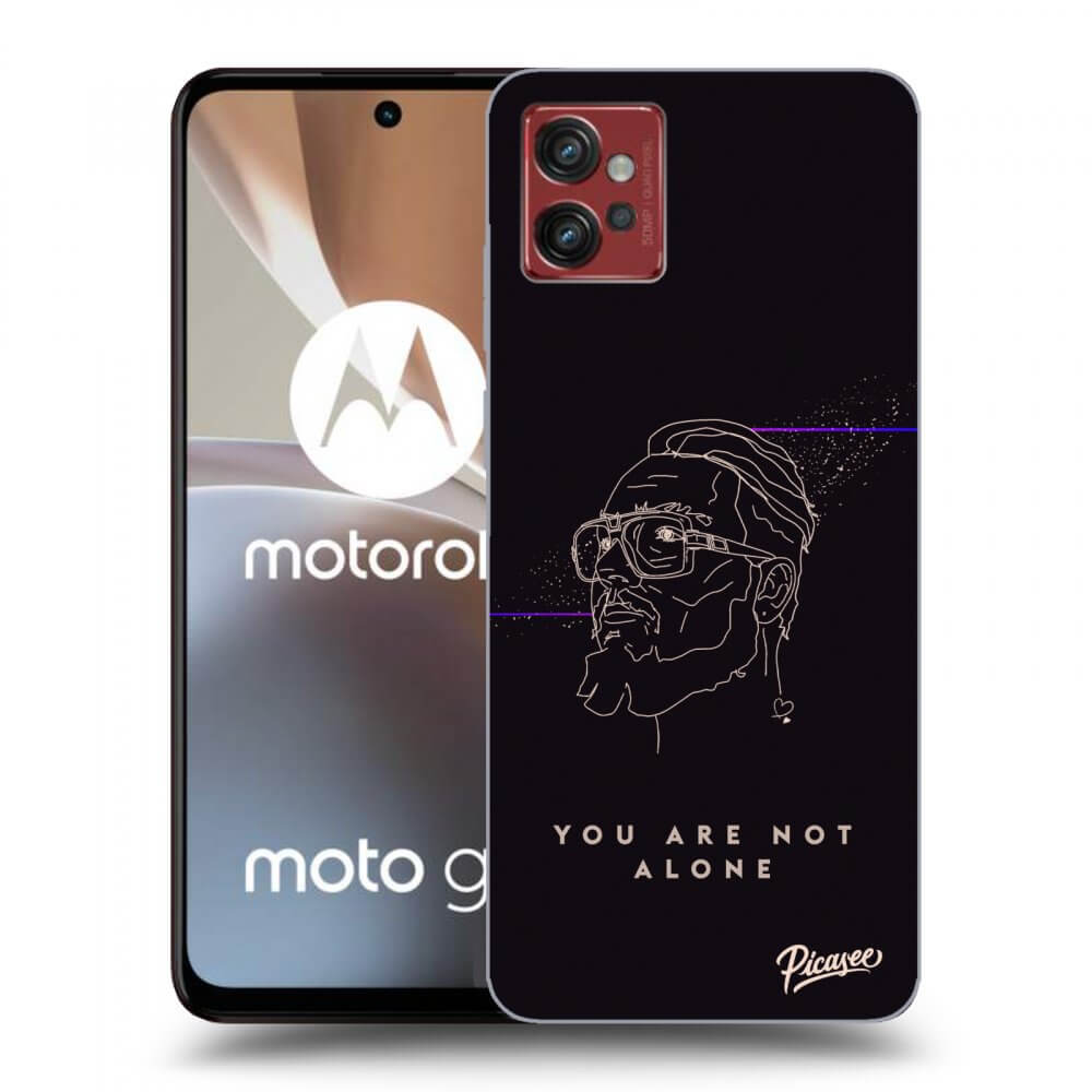 Picasee silikonový černý obal pro Motorola Moto G32 - You are not alone
