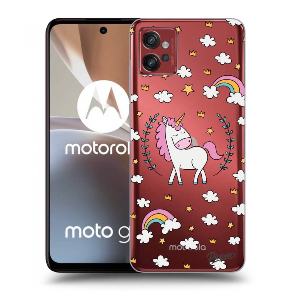 Picasee silikonový průhledný obal pro Motorola Moto G32 - Unicorn star heaven