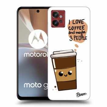 Picasee silikonový černý obal pro Motorola Moto G32 - Cute coffee