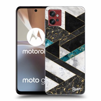 Picasee silikonový černý obal pro Motorola Moto G32 - Dark geometry