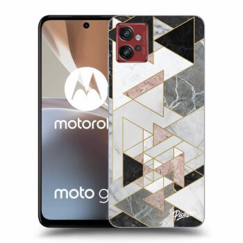 Picasee silikonový černý obal pro Motorola Moto G32 - Light geometry