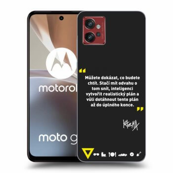 Picasee silikonový černý obal pro Motorola Moto G32 - Kazma - MŮŽETE DOKÁZAT, CO BUDETE CHTÍT