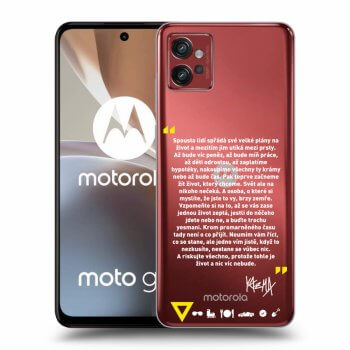 Picasee silikonový průhledný obal pro Motorola Moto G32 - Kazma - BUĎTE TROCHU YESMANI